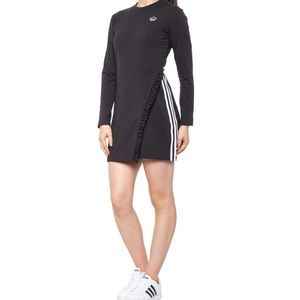 ⬇️SALE‼️🆕 adidas originals Three-Stripes Dress Black Long Sleeve